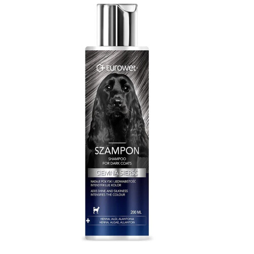 EUROWET Dark coat - shampoo for dogs - 200ml
