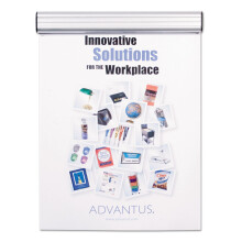 Advantus 1500 Grip-A-Strip Display-Rail, 9 x 1,5, Aluminium-Finish