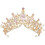 Black Baroque Queen Crown with Crystals, Gothic Tiara for 1