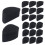 Face Paint Sponges Black High-Density 10 Petal + 10 1