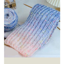 Soft plush wool acrylic yarn for doll hair, 50g curly coils