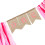 First Birthday Banner Pink Burlap with Ribbon 1 pc 3