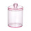 Bathroom Jar Black Plastic Storage Box for Cotton Balls and 1