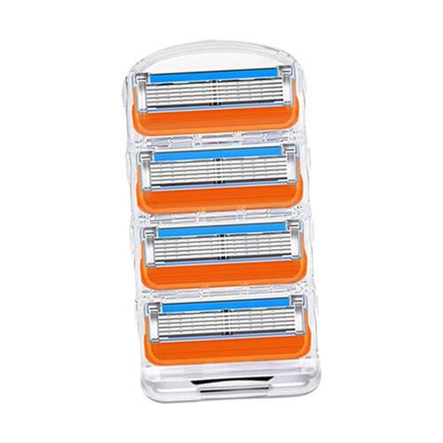 Rasierklingen-Ersatz für Herren, Bart4Pack, Orange