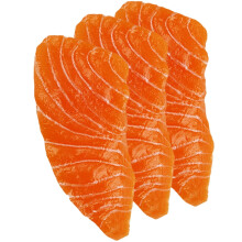 Salmon fillet model lifelike fake food 3 pcs