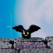 Mini glowing Halloween resin decor ghost devil pumpkin set