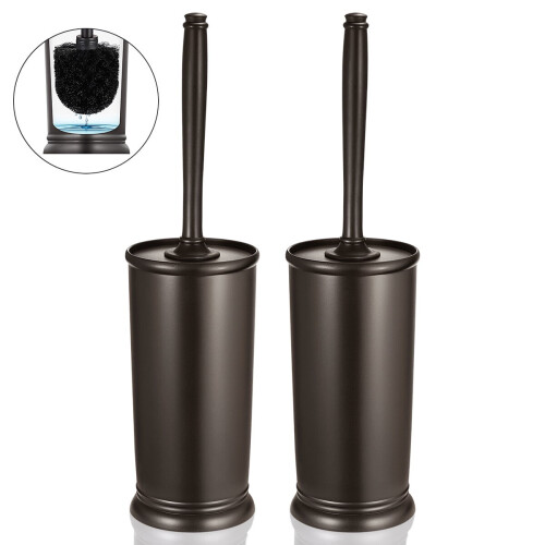 Toilettenbürsten- und Halter-Set (2er-Pack) mit langem Griff
