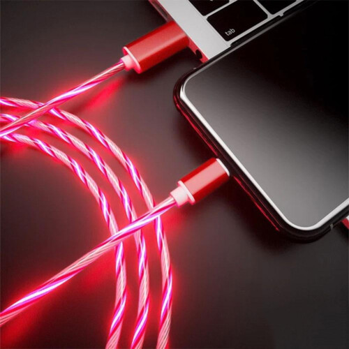 Android Type-C fast charging cable with LED glow 1m