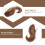 Light Brown Ponytail Hair Extension Synthetic Claw Clip 3