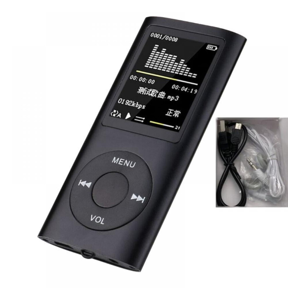 Mp3 Player Hifi Lossless Sound 1.2" Lcd 8Gb Black 9107258248459