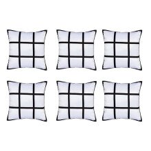 Sublimation Blank Pillow Case Polyester 6 pcs L