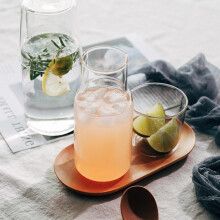 Set med sängkaraff och tumbler i glas 473 ml + 227 ml