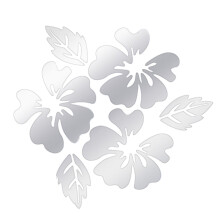 Modern Mirror-Style Removable Wall Sticker Silver