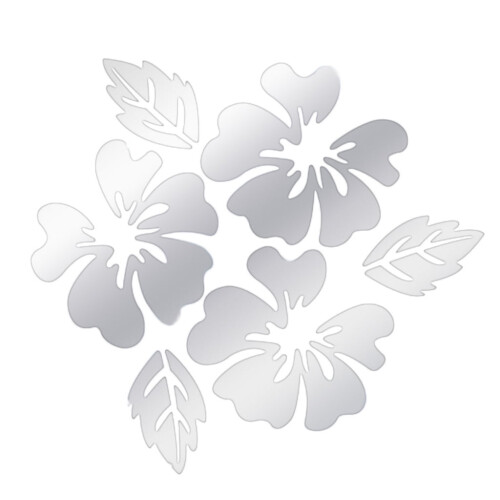 Modern Mirror-Style Removable Wall Sticker Silver