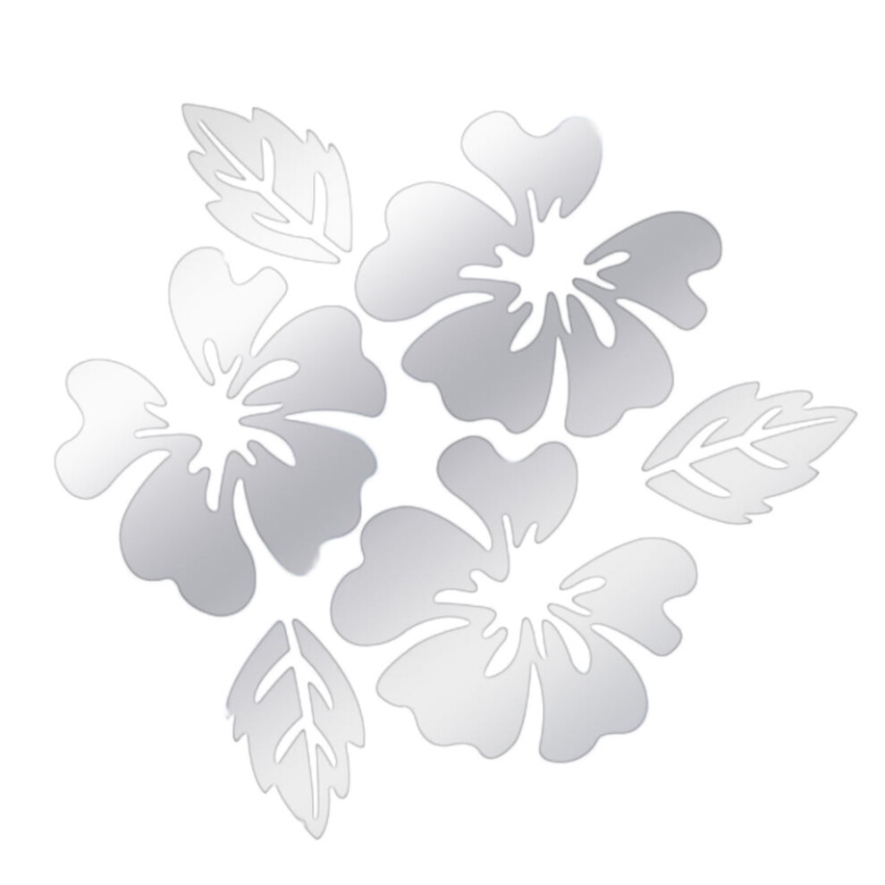 Modern Mirror-Style Removable Wall Sticker Silver 9306268744023