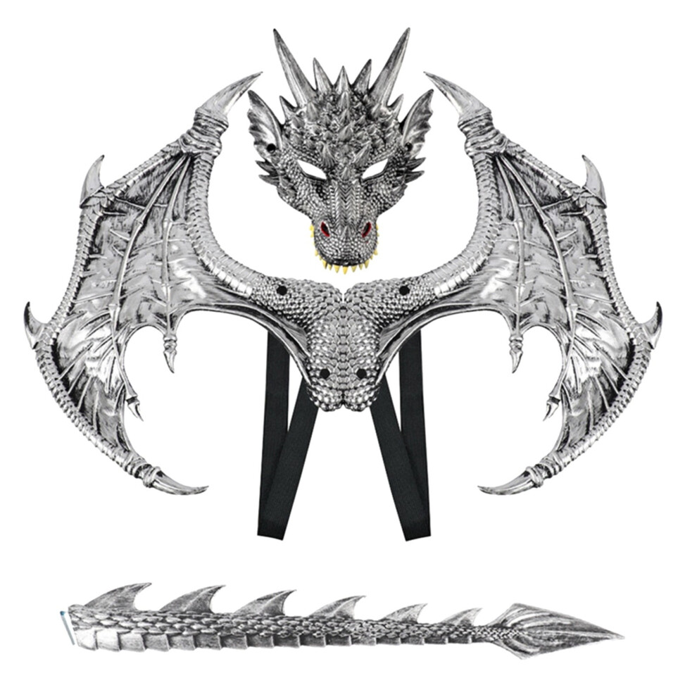 Halloween Dragon Cosplay Set With Wings And Tail For Kids 9107258745811
