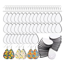 Sublimation Earring Blanks with Hooks and Jump Rings 120 pcs