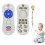 Teether miotóga leanbh silicone Luniquz 2 phíosa liath 1
