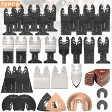 Miuline oscillating saw blades hybrid kit 72 pcs