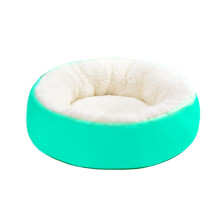 Round Donut Pet Bed for Cats and Small Dogs, Lamb Velvet,