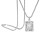 Initial Letter Pendant Necklace Silver Plated One Size 1