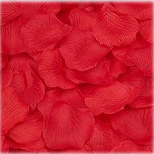 Künstliche Rosenblätter aus Seide, rot, 500 Stück