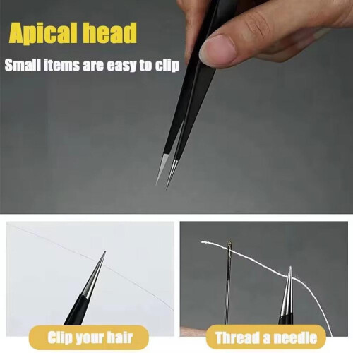 ESD Eyelash Support Straight Pointed 10pcs 1