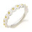 Sterling Silver Daisy Flower Stacking Ring Adjustable 1 1