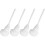 Soft Toilet Bowl Brush White 4 Pack 1