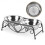 Elevated Pet Feeder Set Stainless Steel Bowls with Iron 4