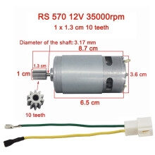 DC motor gyerekeknek való elektromos autóhoz 12V35000RPM10 fogú
