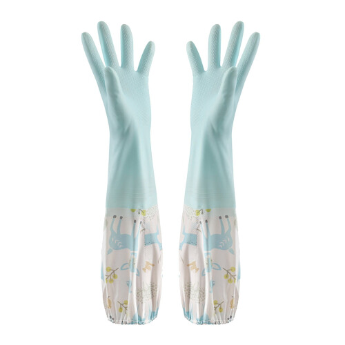 Miyuadkai Kitchen Cleaning Apron with Rubber Gloves