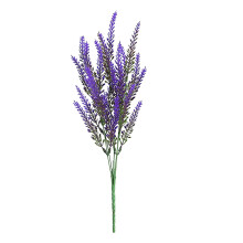 Künstlicher lila Blumenstrauß für die Hochzeitsdekoration im Freien