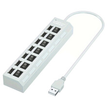 Hub USB2.0 7-în-1 cu indicator LED de alimentare