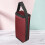 Sac isotherme rouge pour 2 bouteilles de vin 5