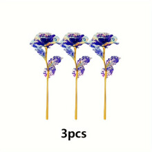 Goldene Folienblume 24K 3 Stück