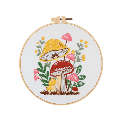 Embroidery Kit for Beginners with Hoop and Threads 4 Sets 2