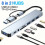 Hub USB C 8 en 1 con lector de tarjetas USB3.0RJ45PD87W 1