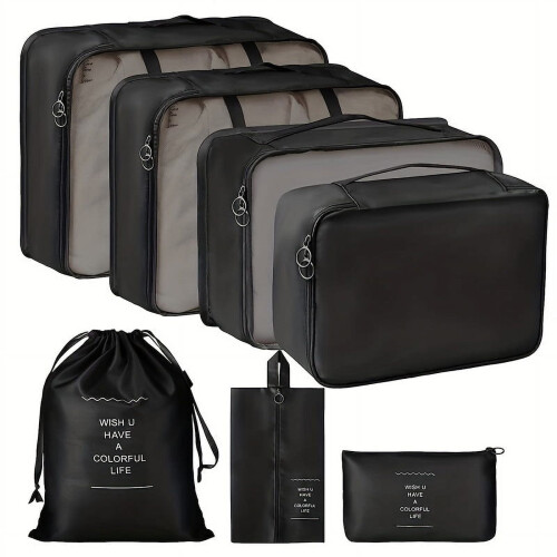 Set di organizer da viaggio in rete - 7 pezzi
