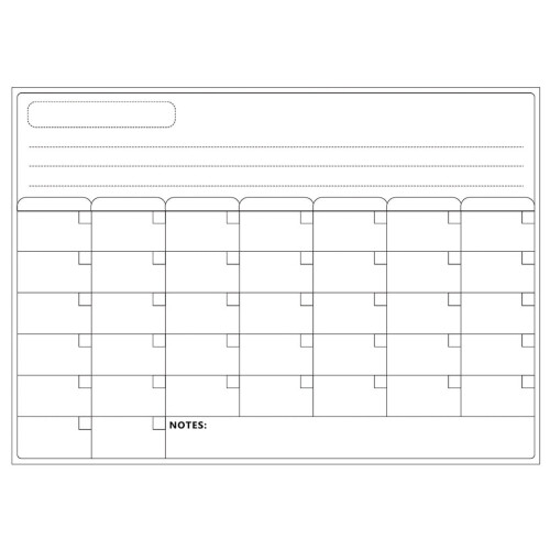Calendrier mural Lssam 2024-2025, magnétique blanc