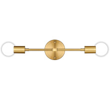 LNGOOR Badezimmer-Wandleuchte, modern-industriell, goldfarben, 2-flammig