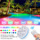 LED φώτα λίμνης με τηλεχειριστήριο RGB, αδιάβροχο, υποβρύχιο, συσκευασία 2 τεμαχίων 1
