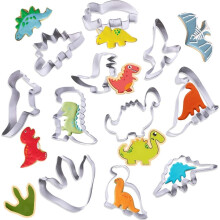 Dinosaur-kakeutstikkersett 11 stk/7,5 cm