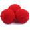 Jumbo Pom Poms-bollar 5 cm röda 20 st 1
