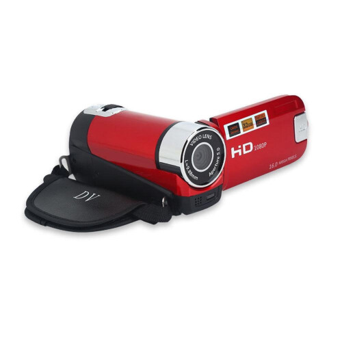 Câmera de vídeo digital LNGOOR Full HD 1080P com tela LCD de 2,7 polegadas e zoom de 16x.