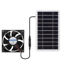 Φορητός ηλιακός ανεμιστήρας 2W5V DC5521 για κατοικίδια εξωτερικού χώρου