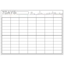 Calendrier mural Lssam 2024-2025, tableau blanc magnétique