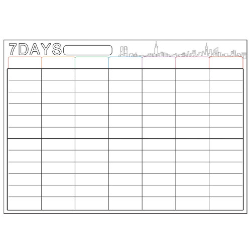 Calendrier mural Lssam 2024-2025, tableau blanc magnétique