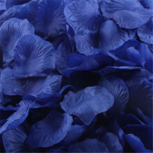 Künstliche Rosenblätter aus Seide, blau, 500 Stück