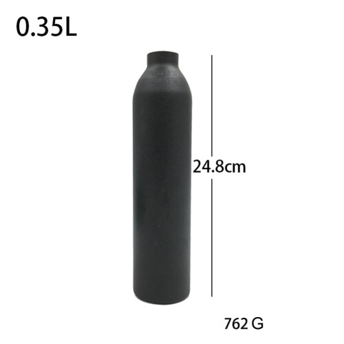 Tanque de ar comprimido de alumínio à prova de explosão, 4500 PSI, 0,35 L